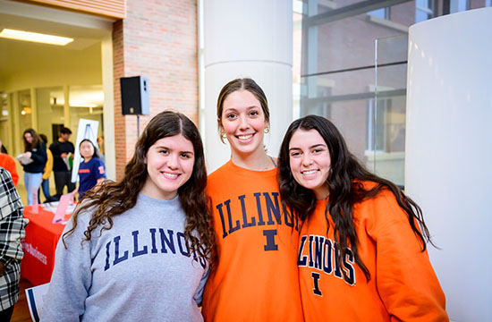 Group of Students Celebrating at Gies