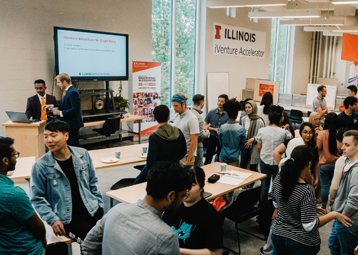 Students and fellows at iVenture